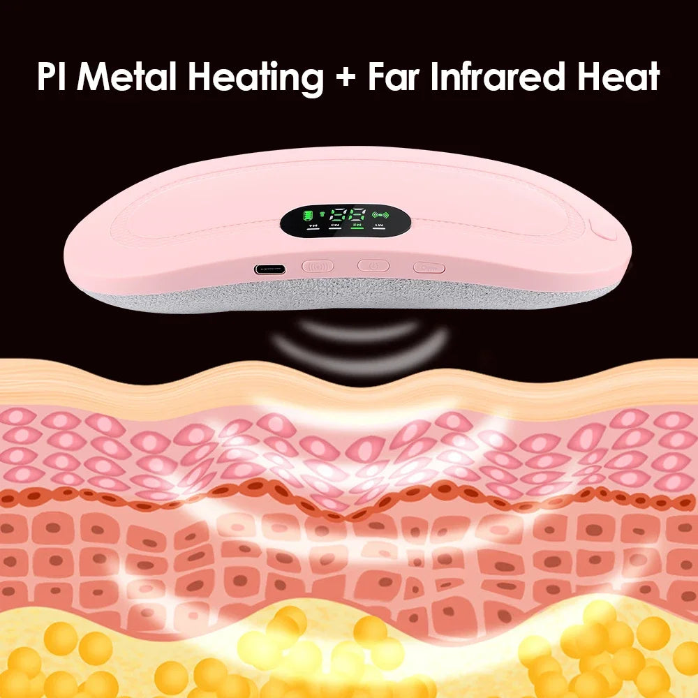 Electric Heating Waist Belt Massager for Menstrual Relief